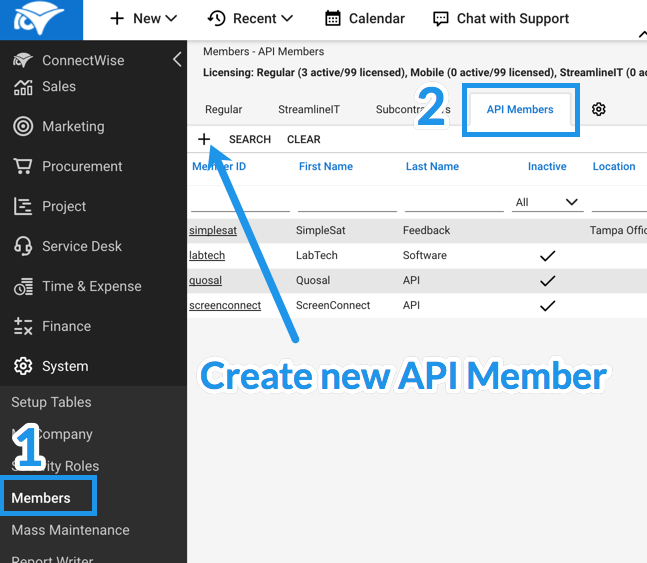 Create API Member