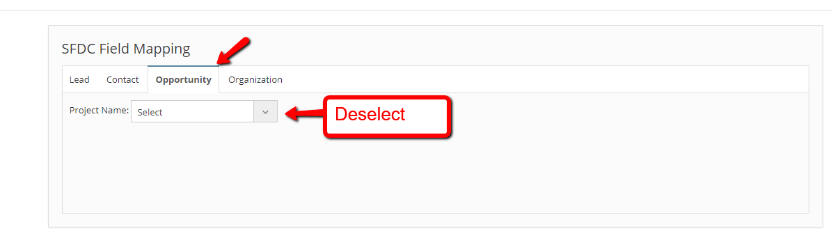 deselect