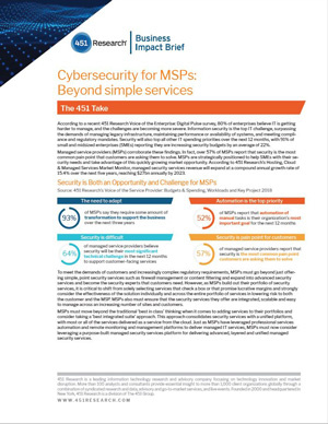 Cybersecurity for MSPs - Beyond Simple Services,